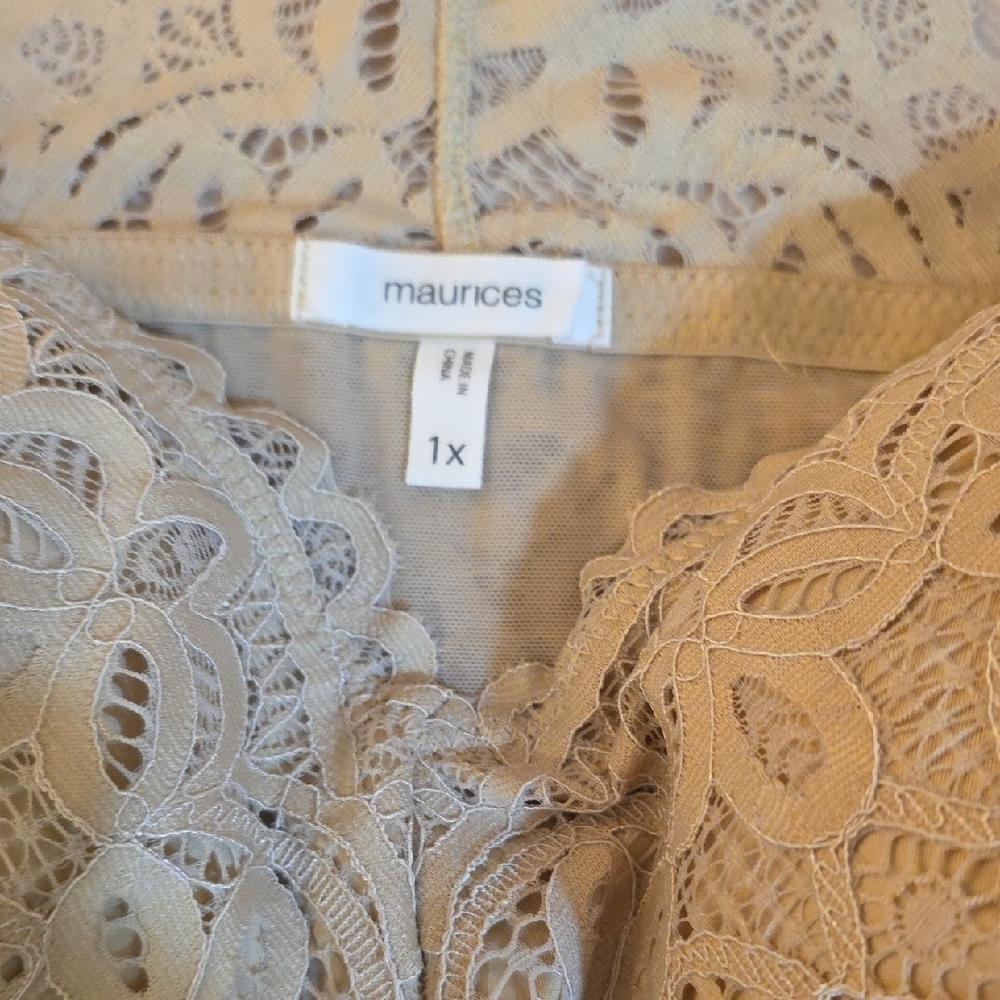 Maurices Delicate Lace Bralette in Cream - Picture 2 of 2